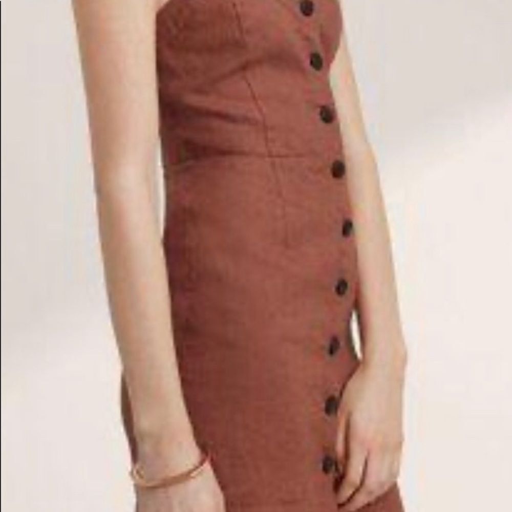 Wilfred Ducharme Button Down Linen Dress - Picture 3 of 7